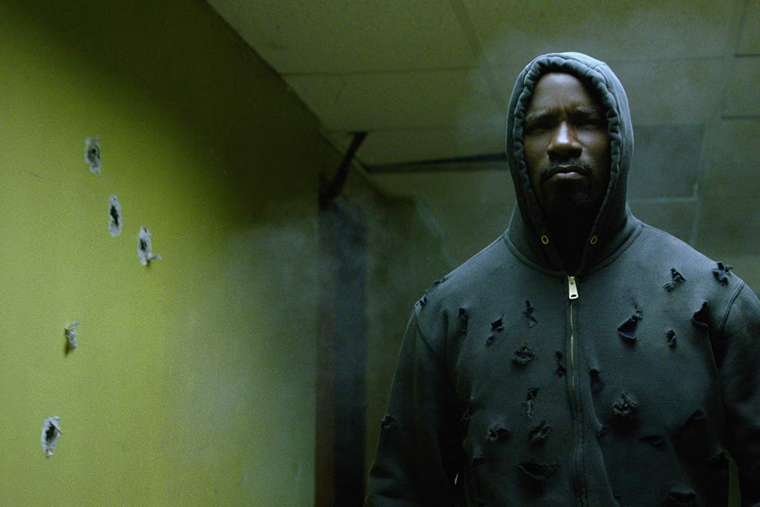 Mike Colter gave away all his bullet-ridden Luke Cage hoodies from the ...