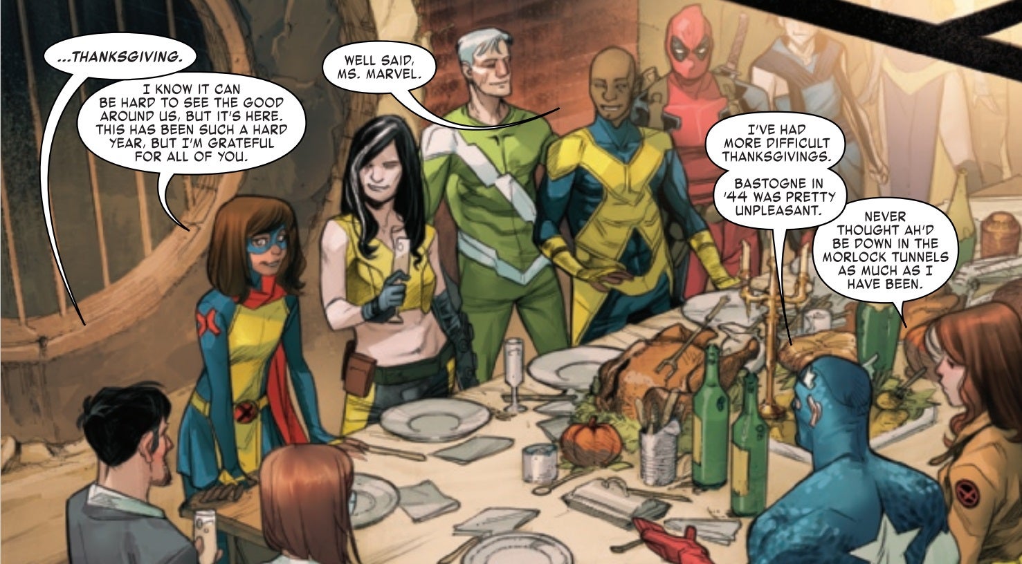 How the Avengers and X-Men are celebrating Thanksgiving | Popverse