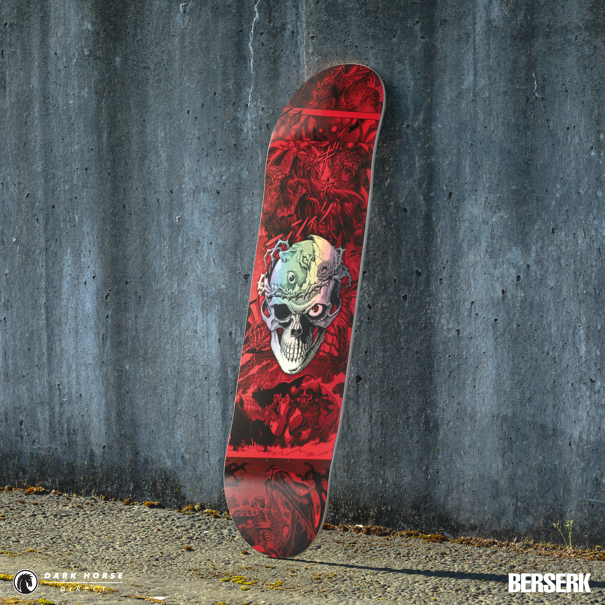 There's a new, gold foil Berserk skate deck but you have to get