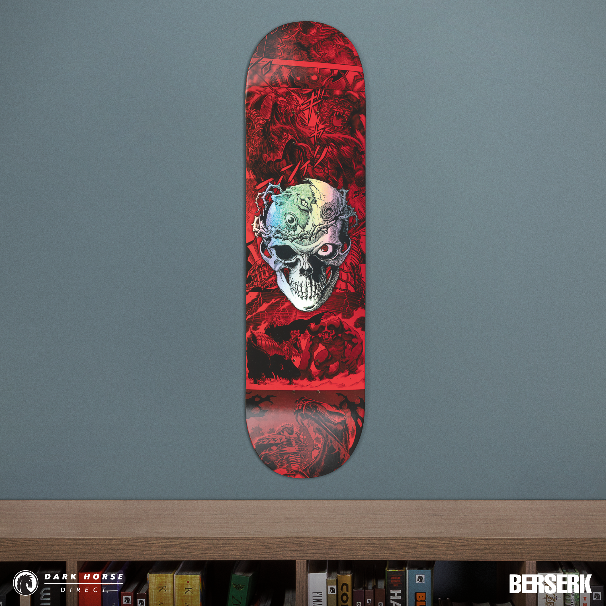 There's a new, gold foil Berserk skate deck but you have to get