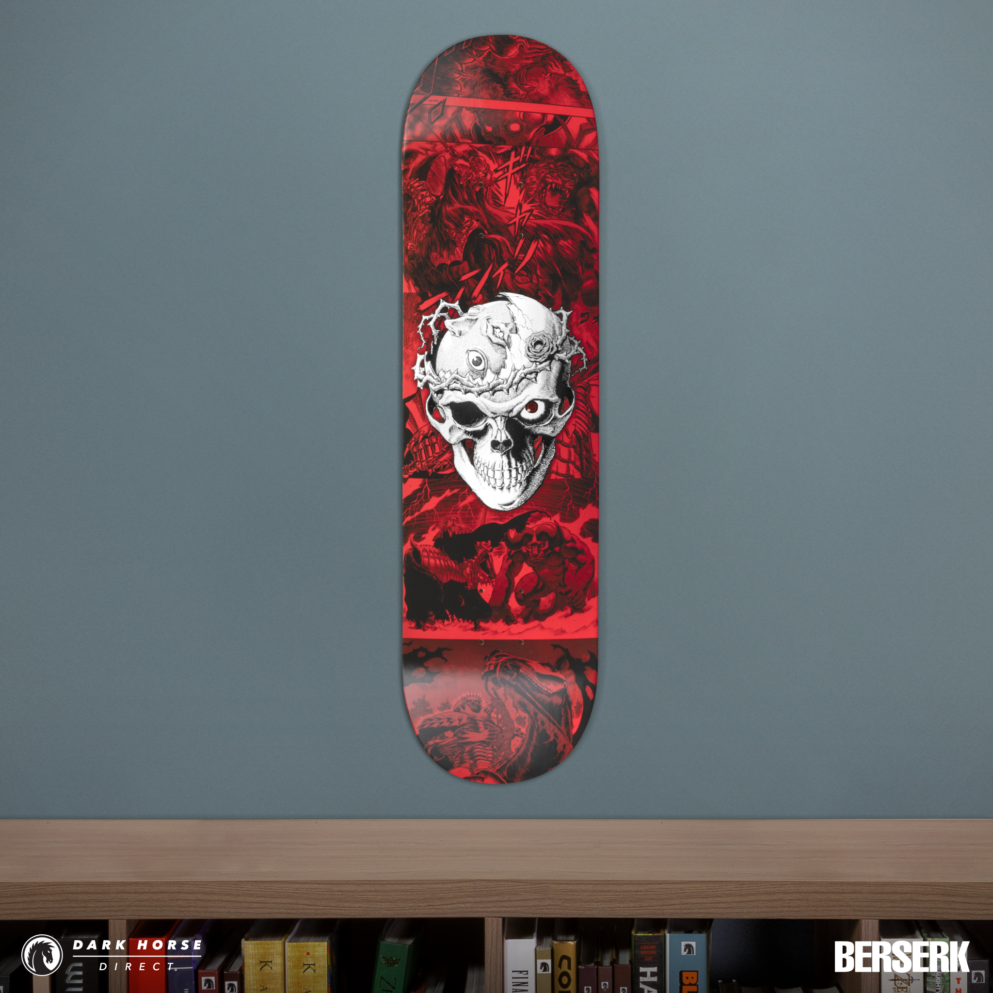 There's a new, gold foil Berserk skate deck but you have to get