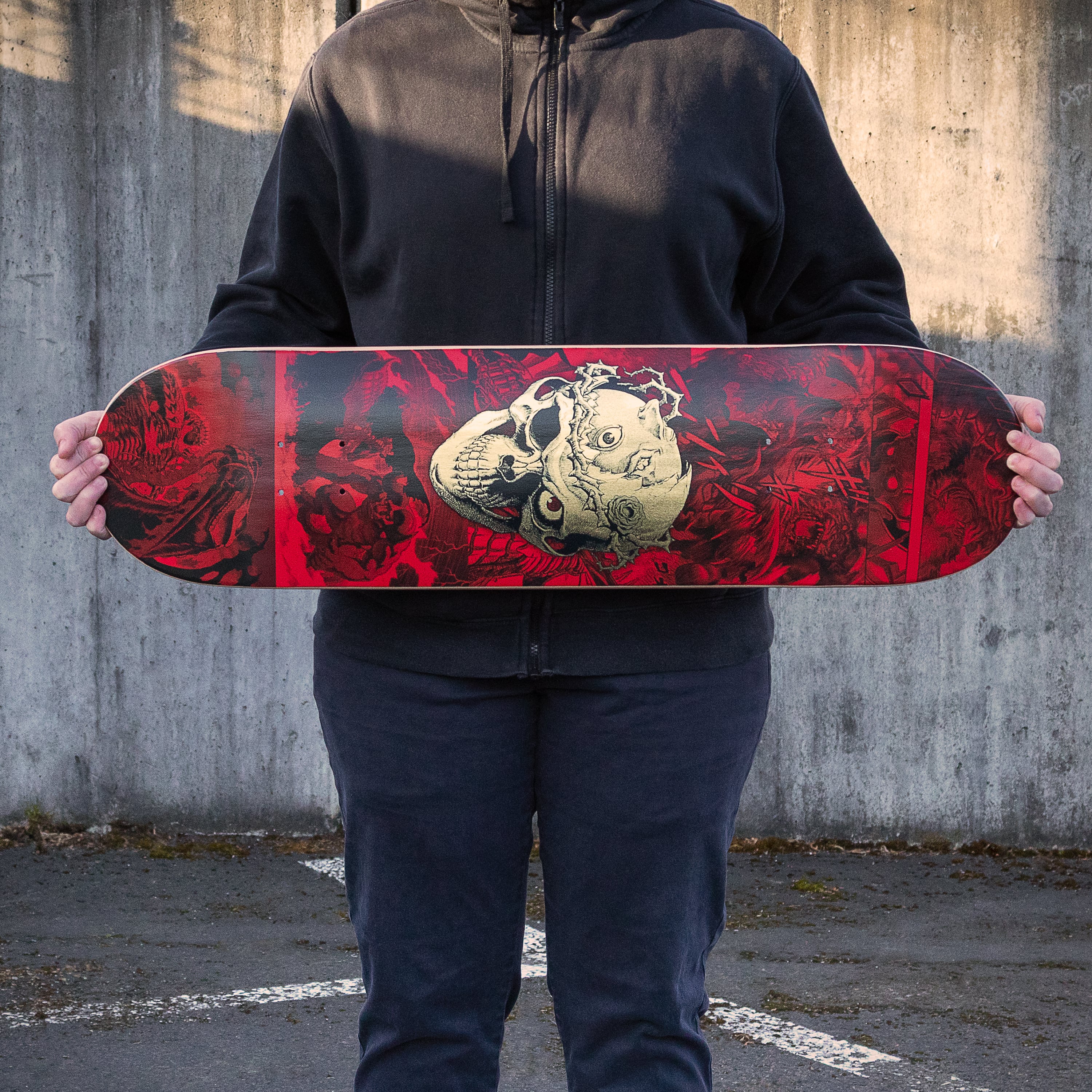 There's a new, gold foil Berserk skate deck but you have to get