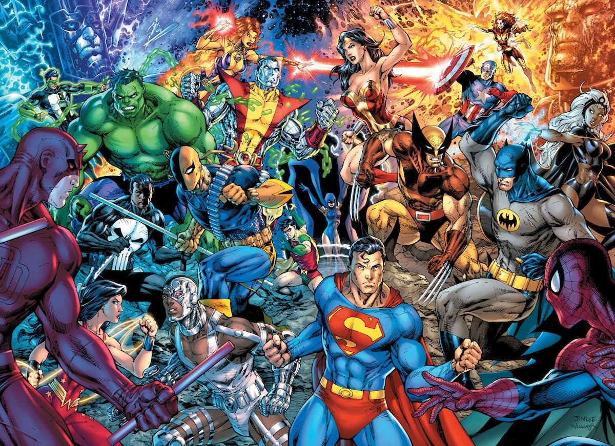 DC unveils finished Jim Lee cover art for the upcoming DC/Marvel