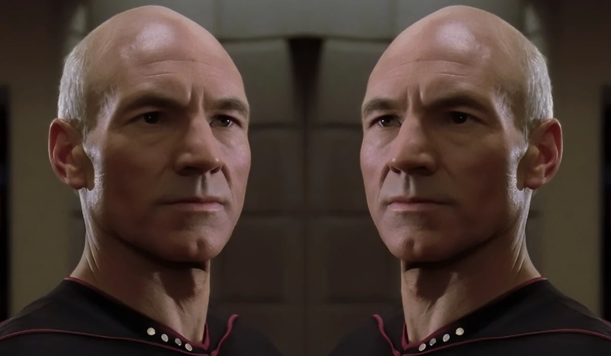 Sir Patrick Stewart exists in Star Trek - and Jean-Luc Picard read up ...