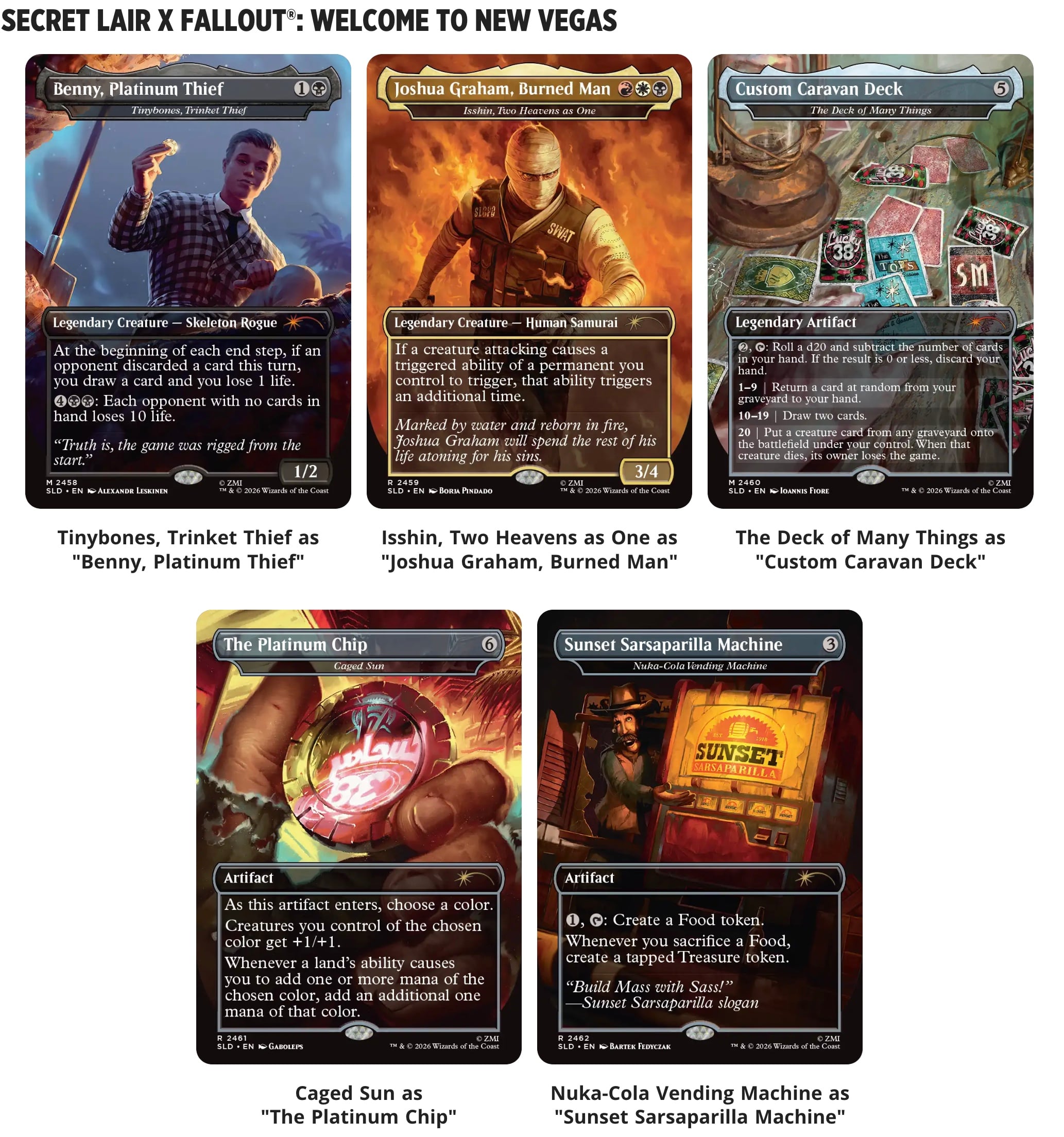 Magic: The Gathering Fallout Secret Lair revealed — new crossover